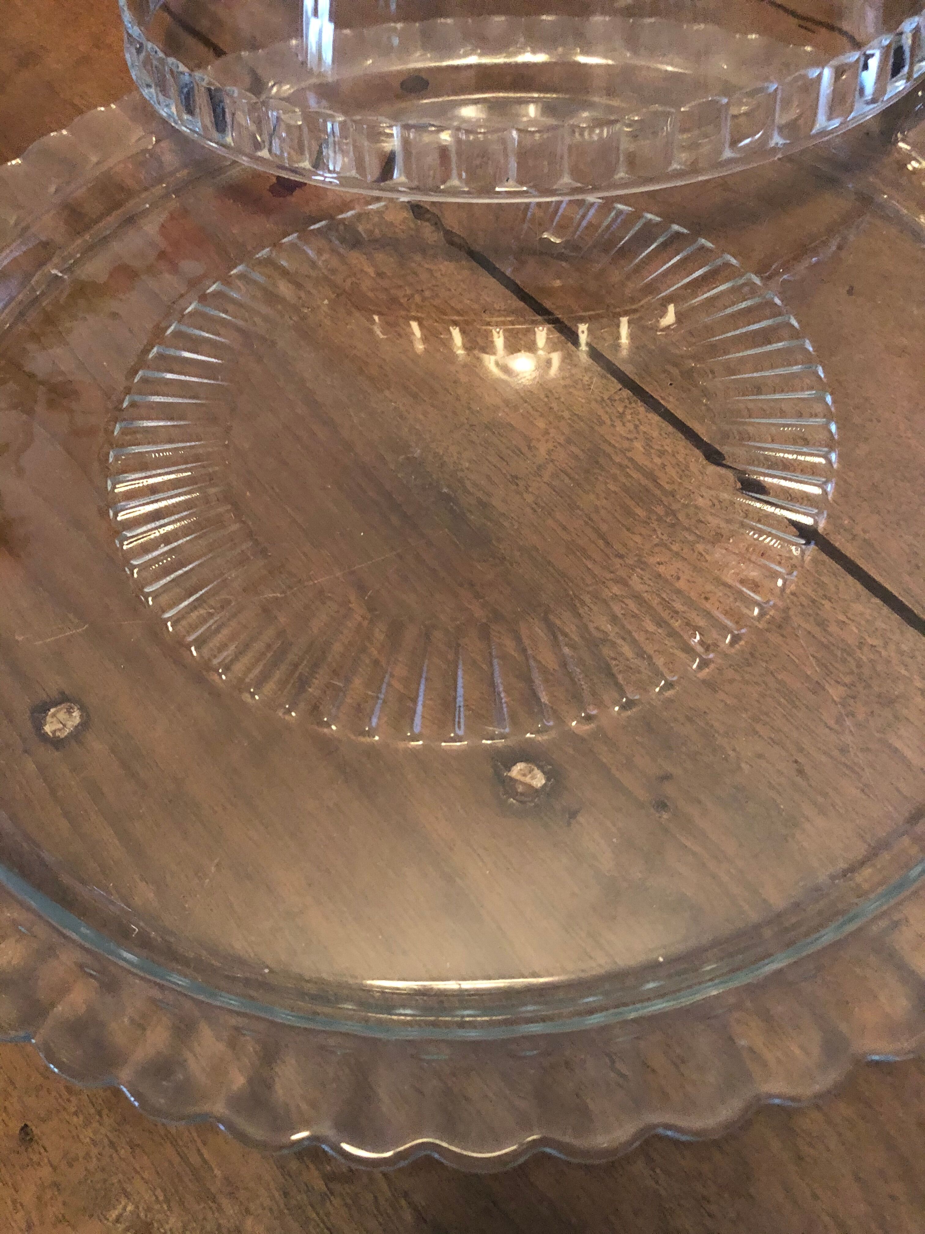 Cheese platter and glass bell