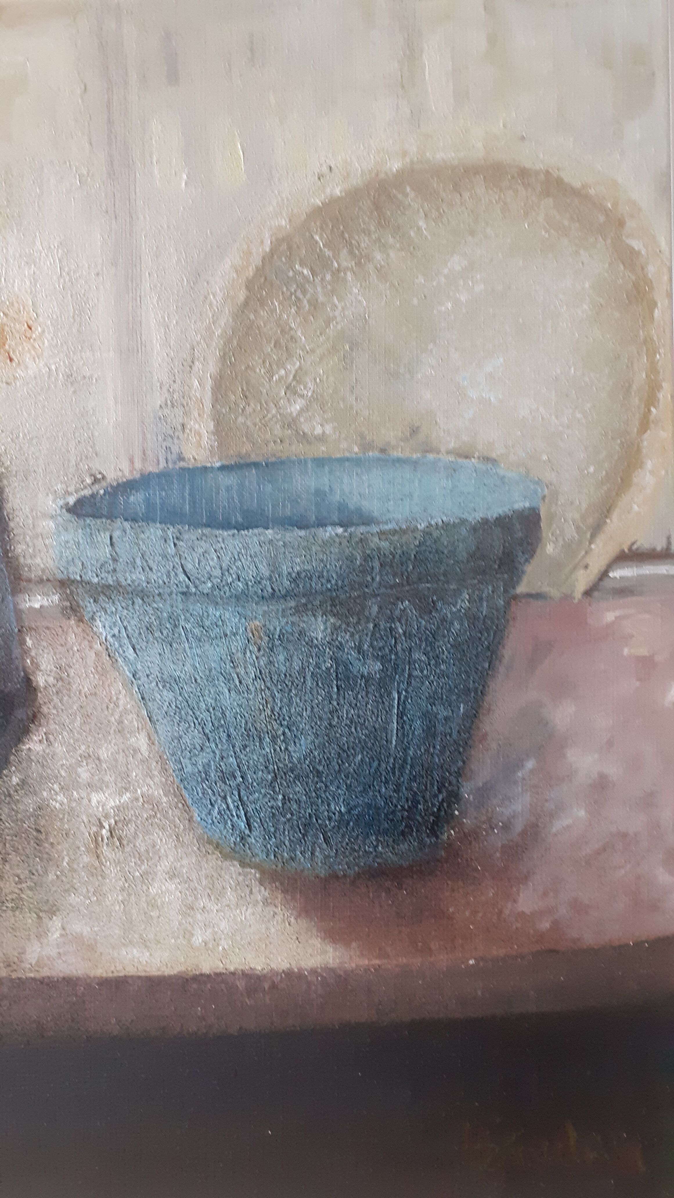 Still life in wicker chair