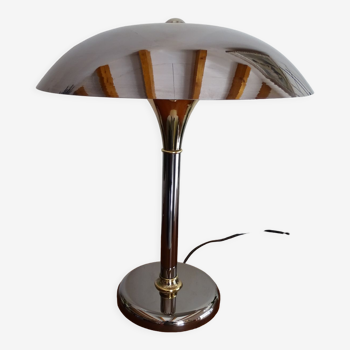 Mushroom lamp design chrome metal 48 cm