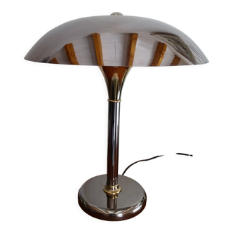 Mushroom lamp design chrome metal 48 cm