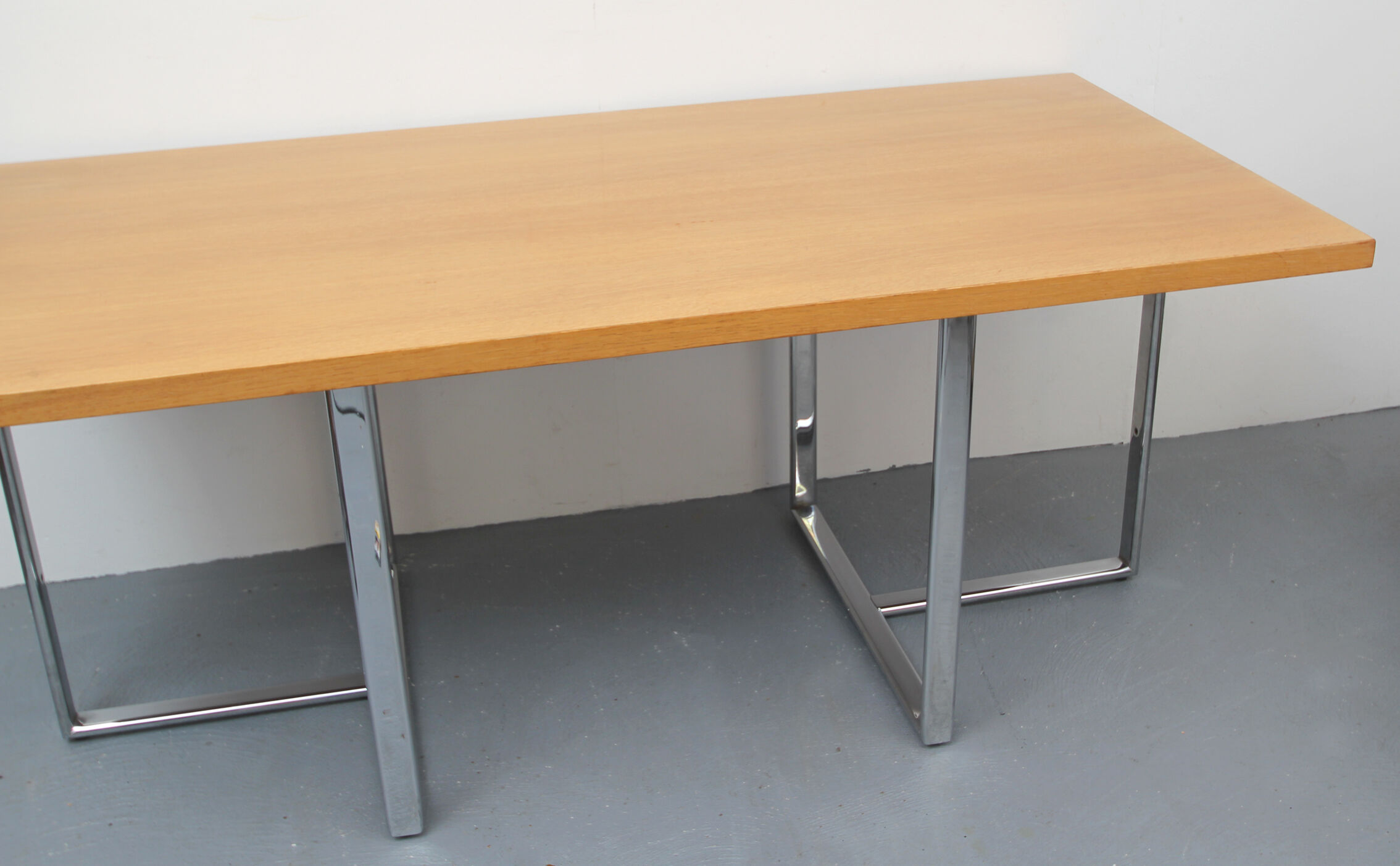 Desk office in light oak - 1970s