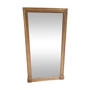 Miroir doré et rechampi d'époque