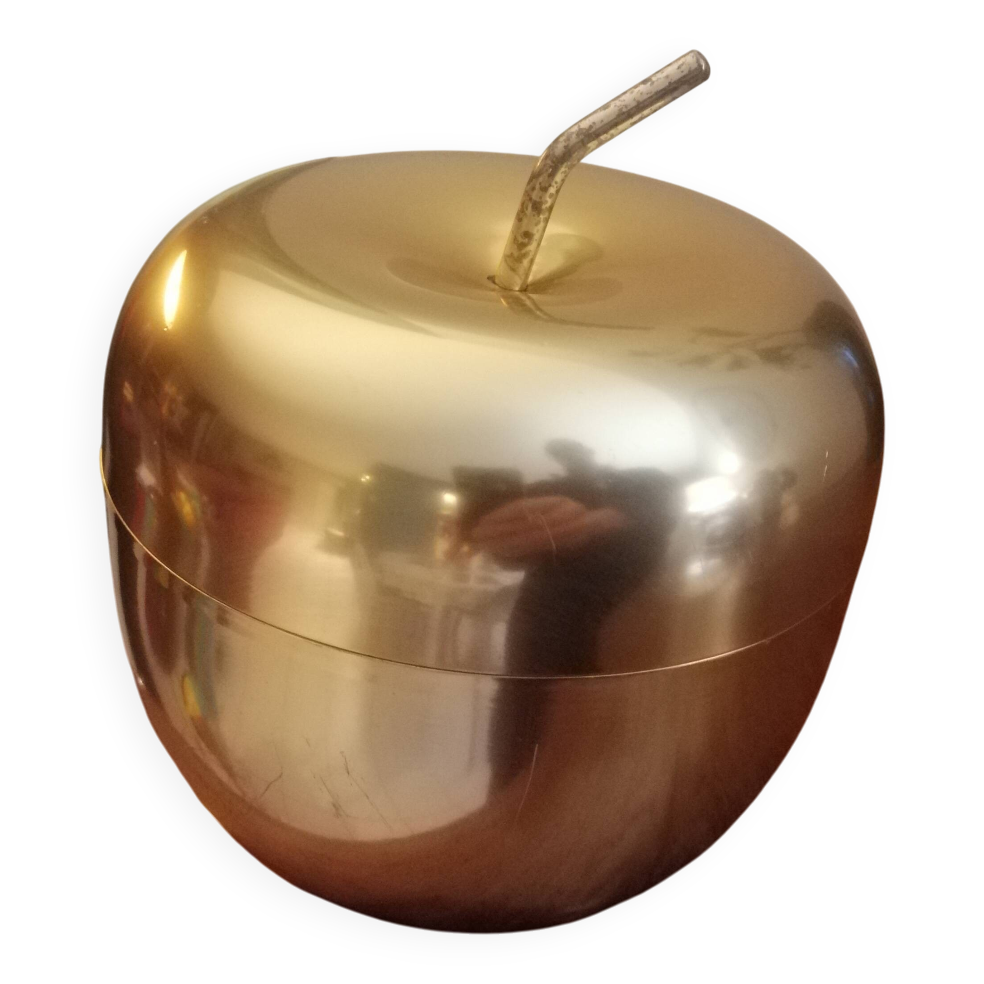 Vintage gold ice bucket