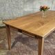 Large authentic farmhouse table made of solid French oak.