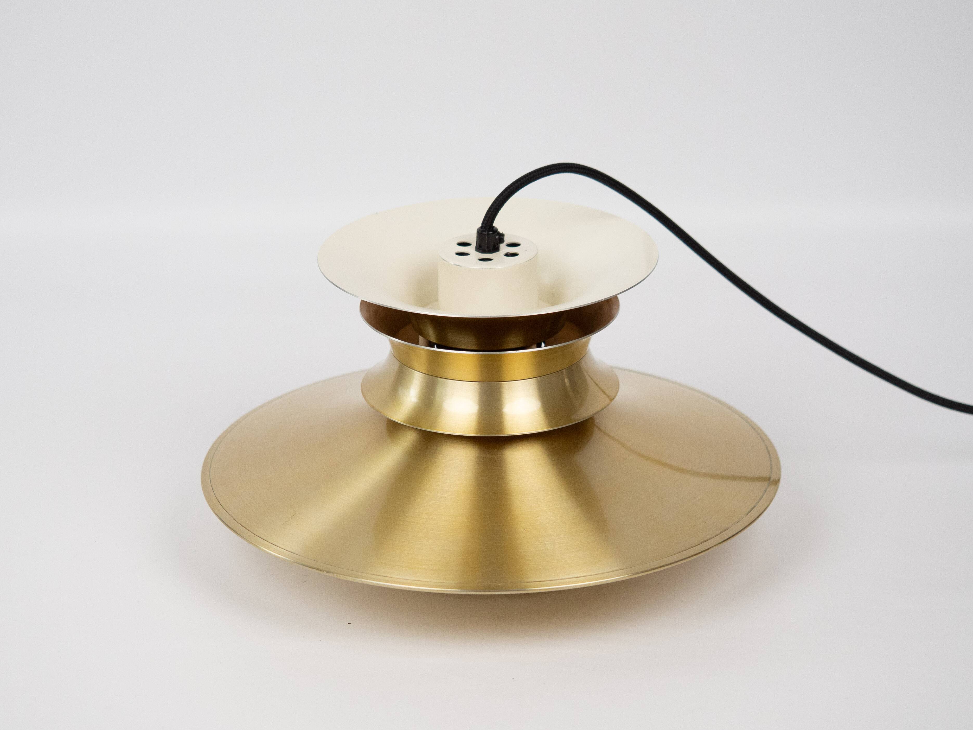 Danish vintage Lyskaer pendant lamp by Bent Nordsted, 1970s