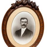 Framed man