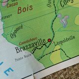 Ancienne carte Rossignol scolaire Montmorillon : L'Afrique Noire .