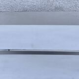 Small vintage 1950s metal and painted wood shelf buffet.