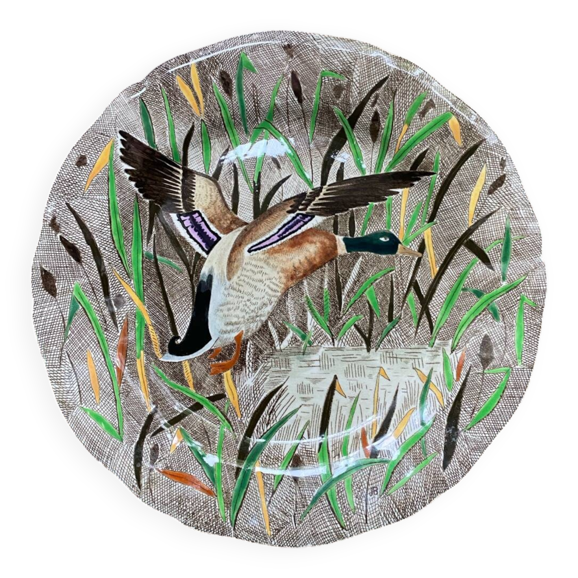 Assiette canard Rambouillet de Gien