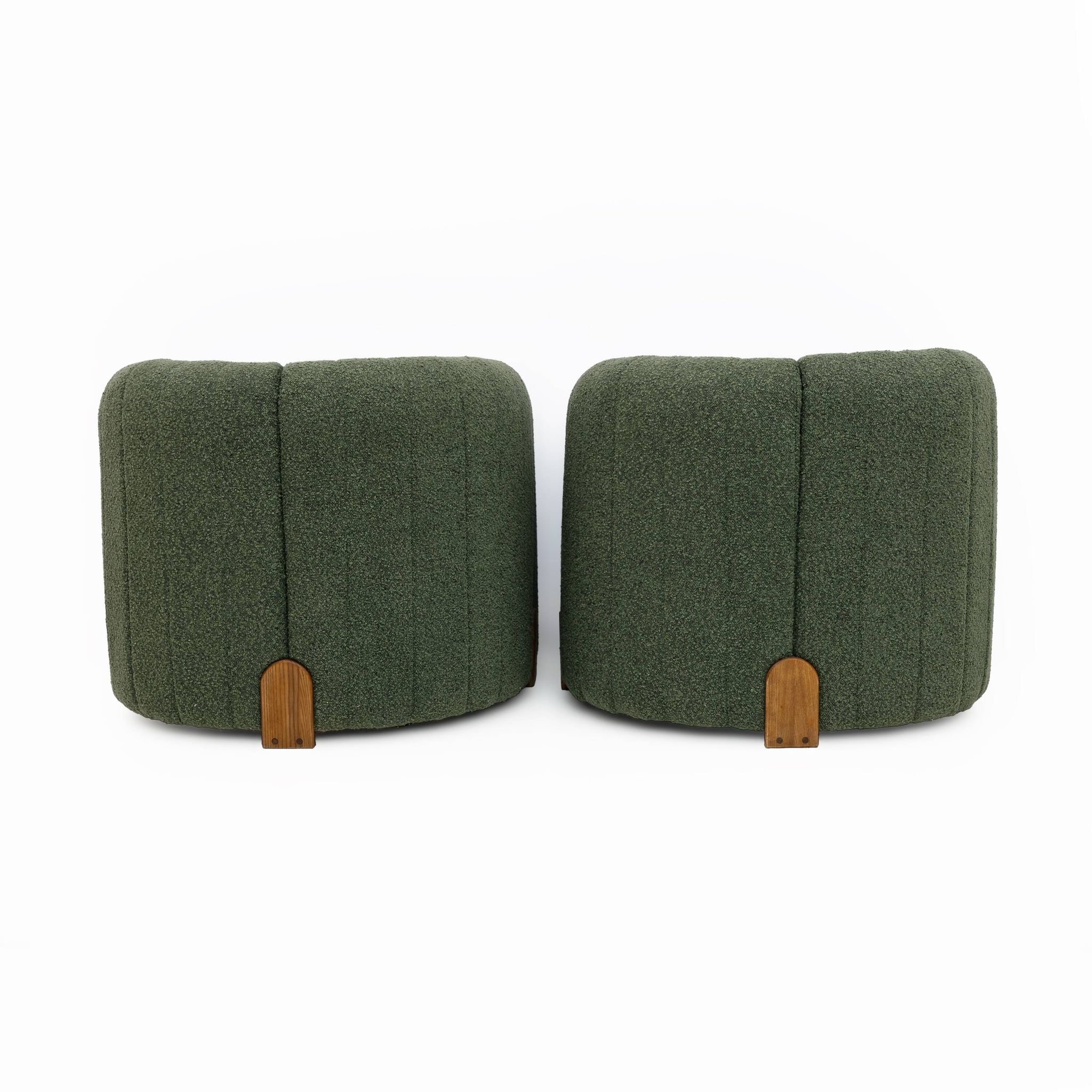 Pair of Italian Design Bouclè Armchairs