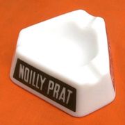 Opal glass ashtray Noilly Cassis / Noilly Prat Opalex Made in France