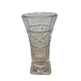 Vintage Pressed Glass Vase, 1970s