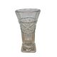 Vase en verre pressé vintage, années 1970