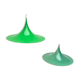 Semi-model tulip pendant lamp green space Danish mid-century by Claus Bondrup and Torsten Thorup for Fog & Mørup, 1960s, set of 2