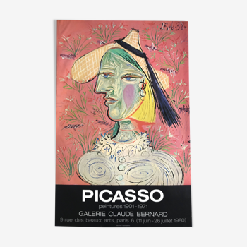 Pablo PICASSO (after) Galerie Claude Bernard, 1980. Original poster