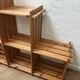 80' pine staircase bookcase shelf