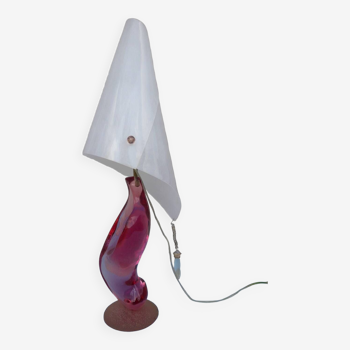 Glass sculpture lamp