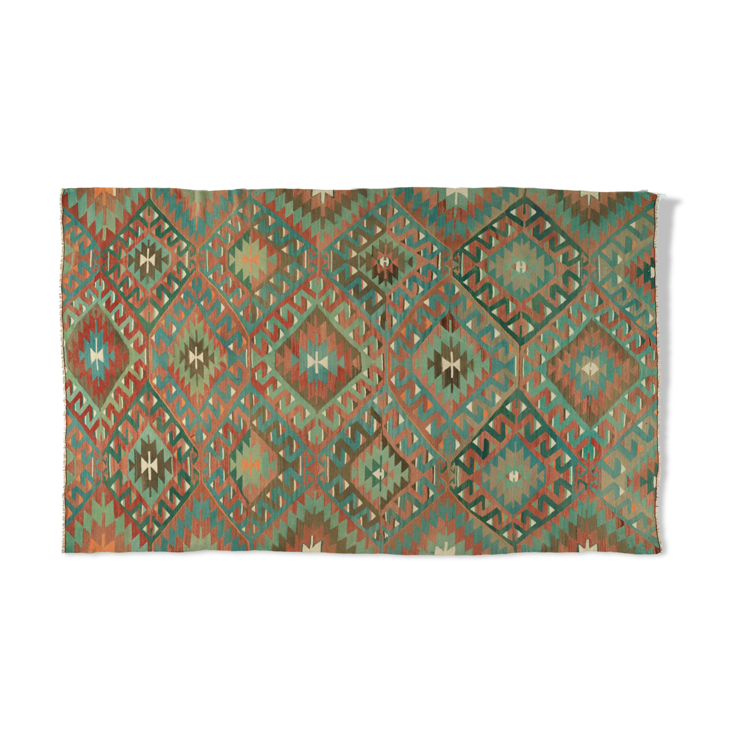 Anatolian handmade kilim rug 292 cm x 171 cm