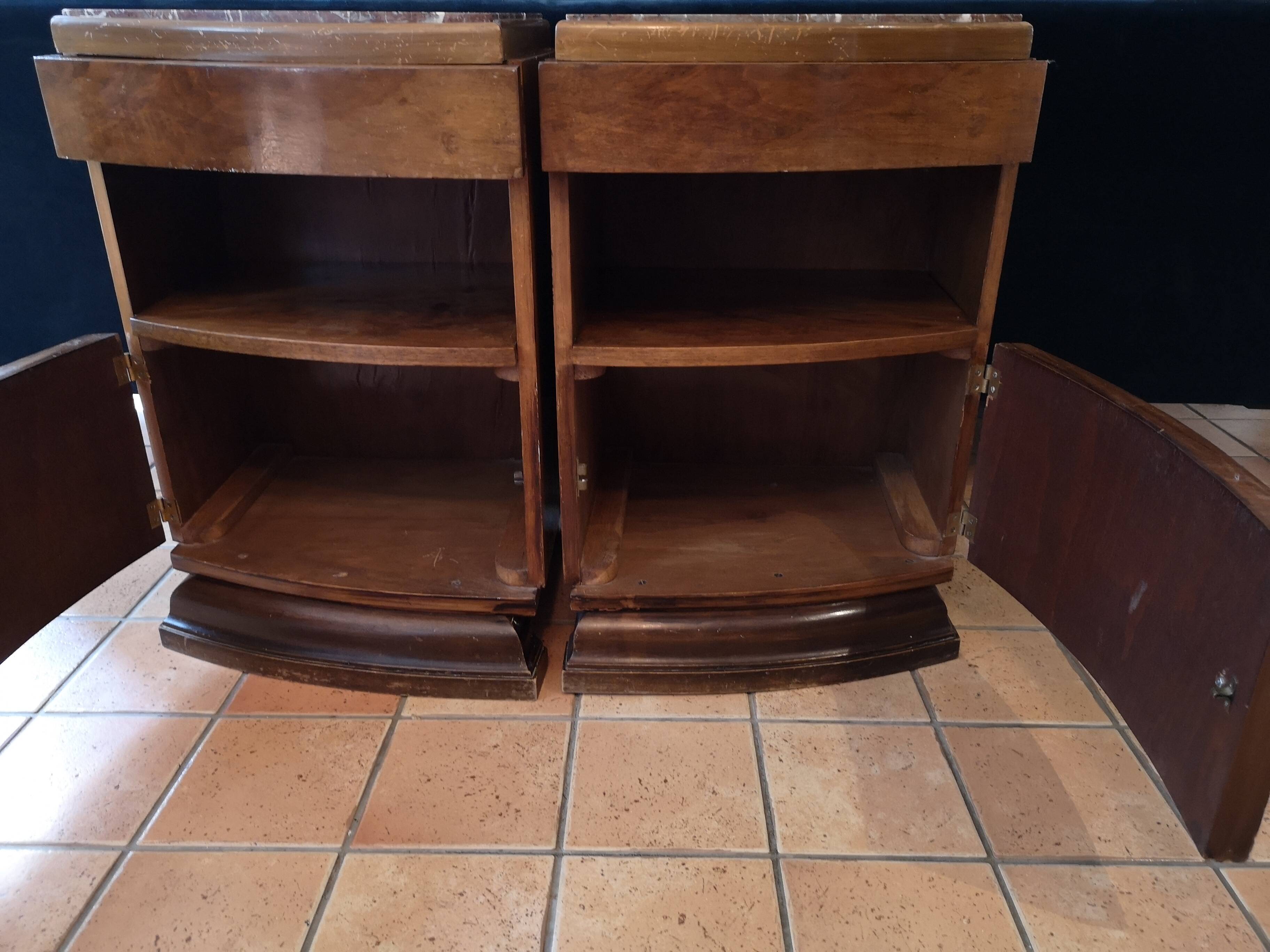 Paire de chevets art déco