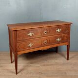 Louis XVI style chest of drawers in walnut circa 1800
