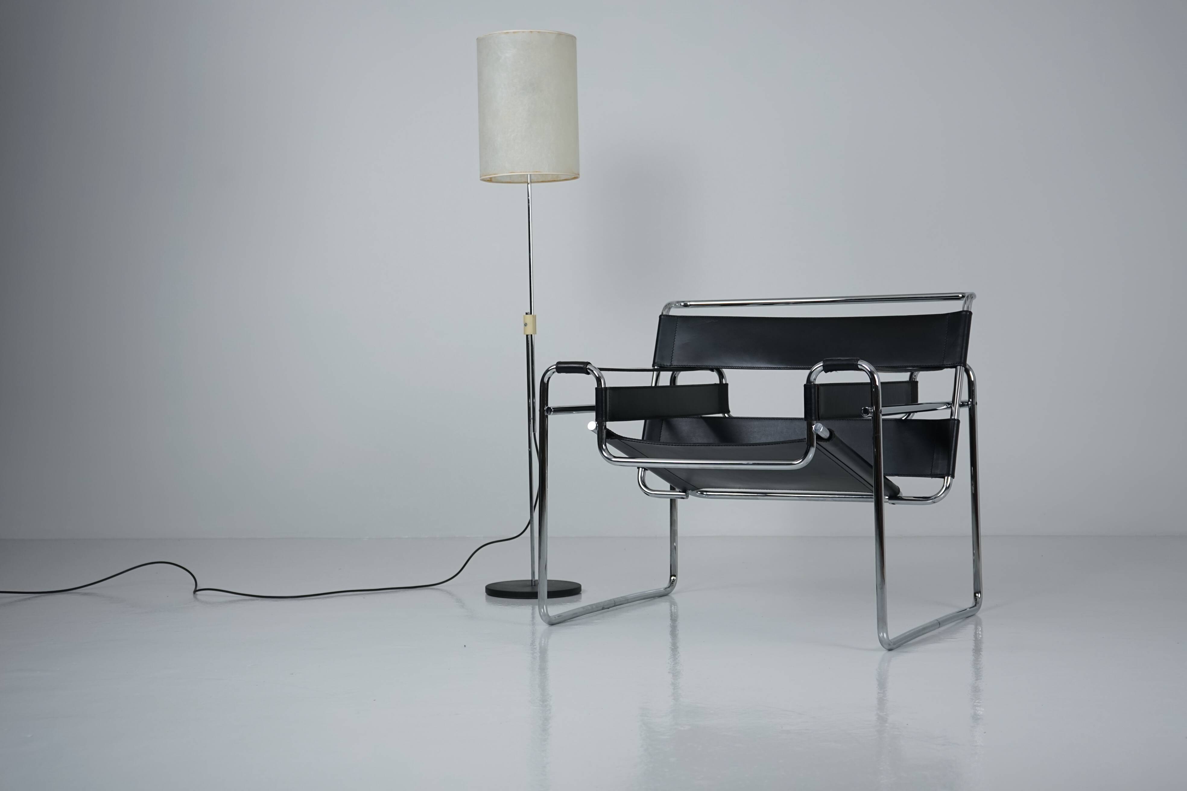 Height-adjustable floor lamp by Stiegler Marbach 1960s