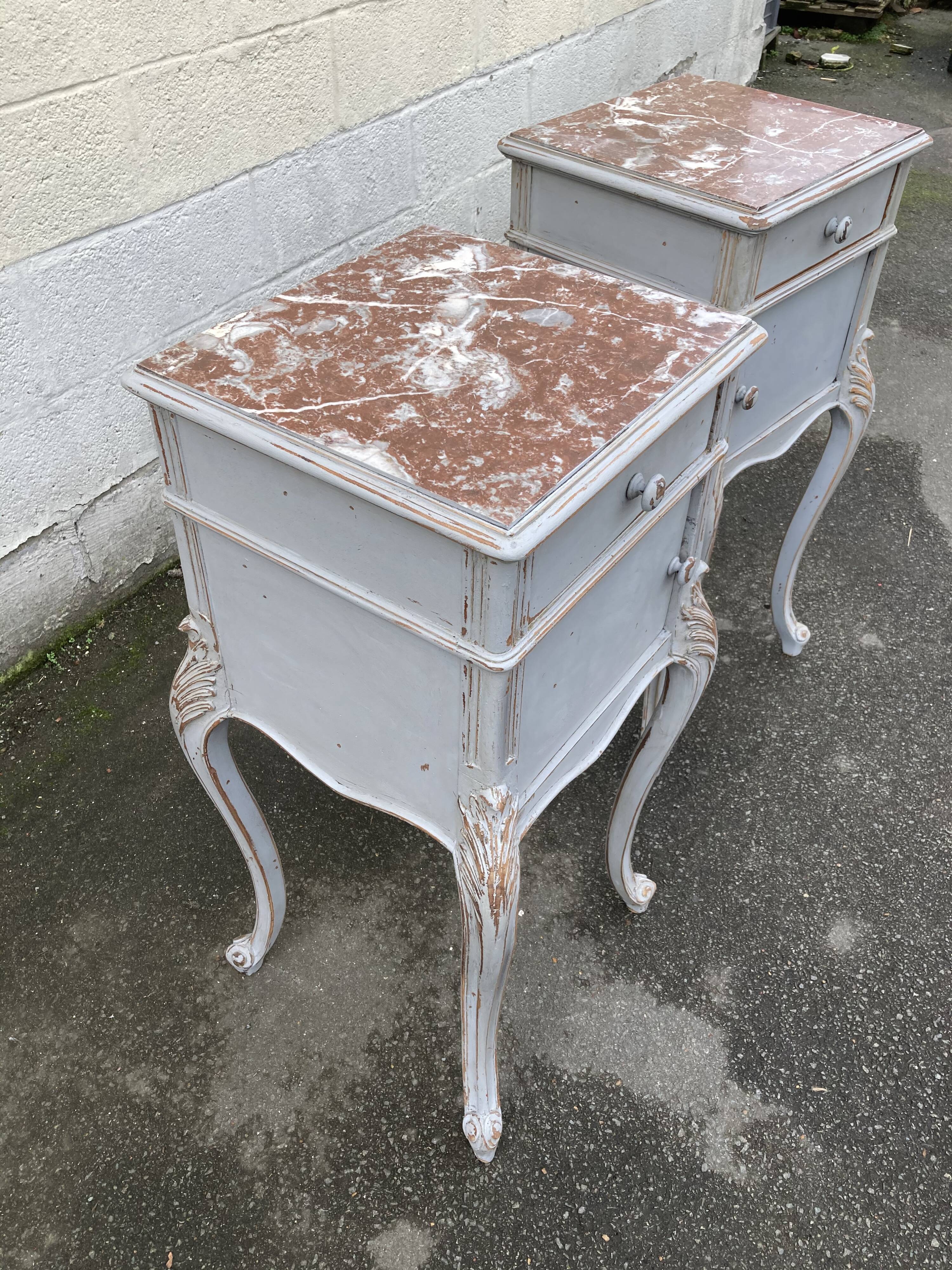 Former pair of bedside louis XV