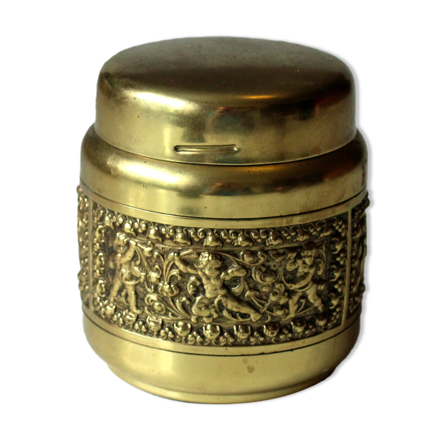 Cigarette box Erhard & Söhne, en laiton métal et plastique, vintage des années 1960