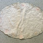 Vintage oval placemat 35x49
