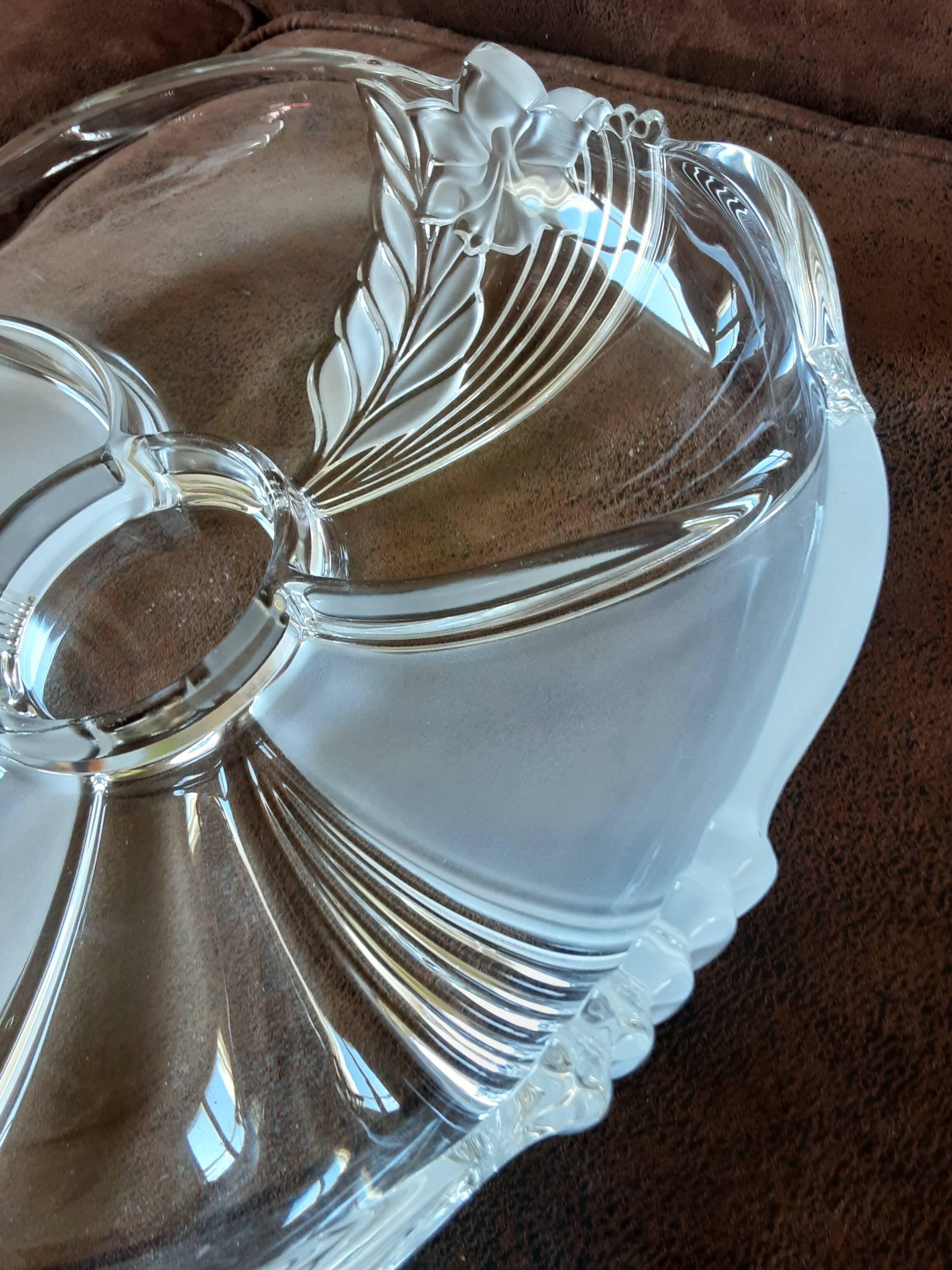 Original crystal compartment dish