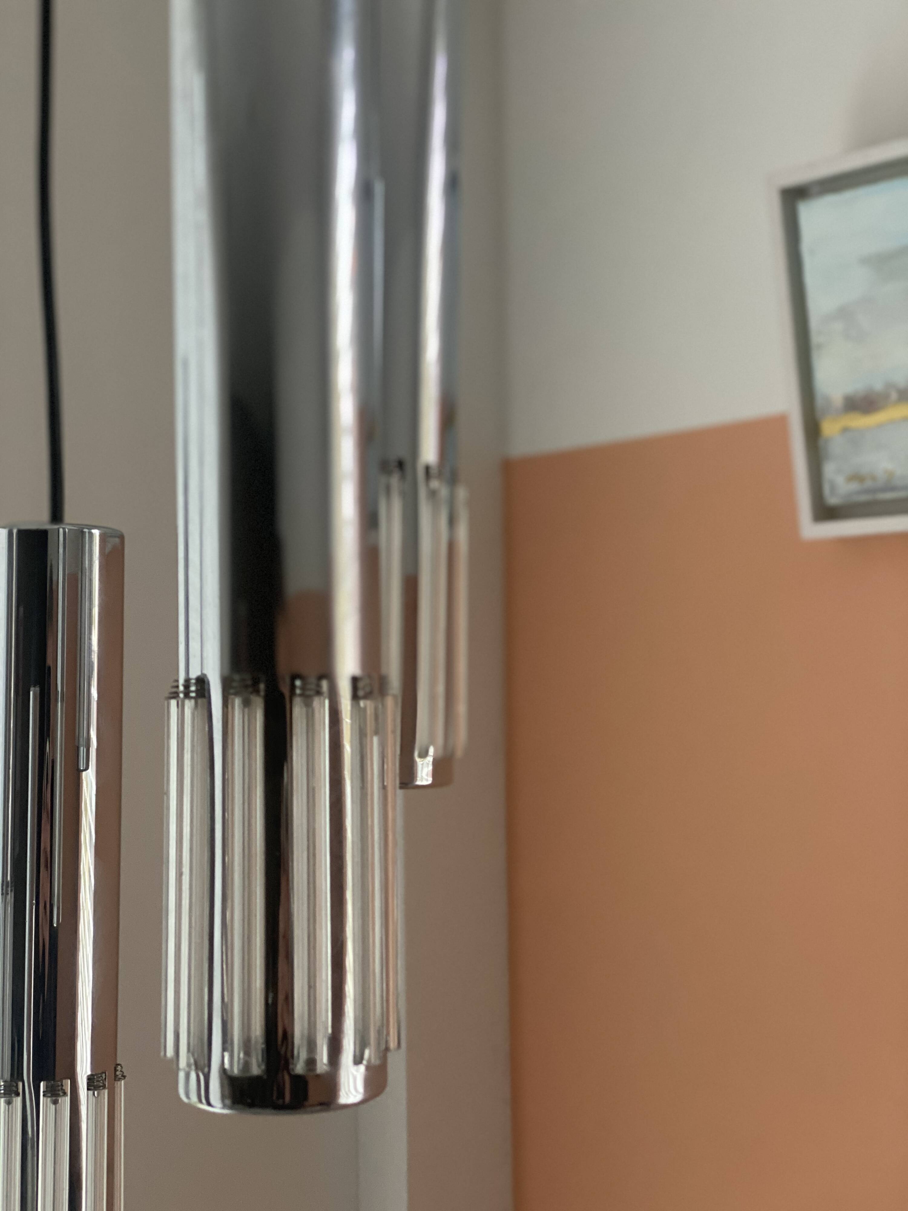 Vintage waterfall pendant lamp by Schmal & Schulz