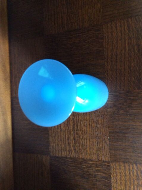 Blue opaline vase