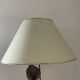 Vintage lamp in travertine and bronze 70s