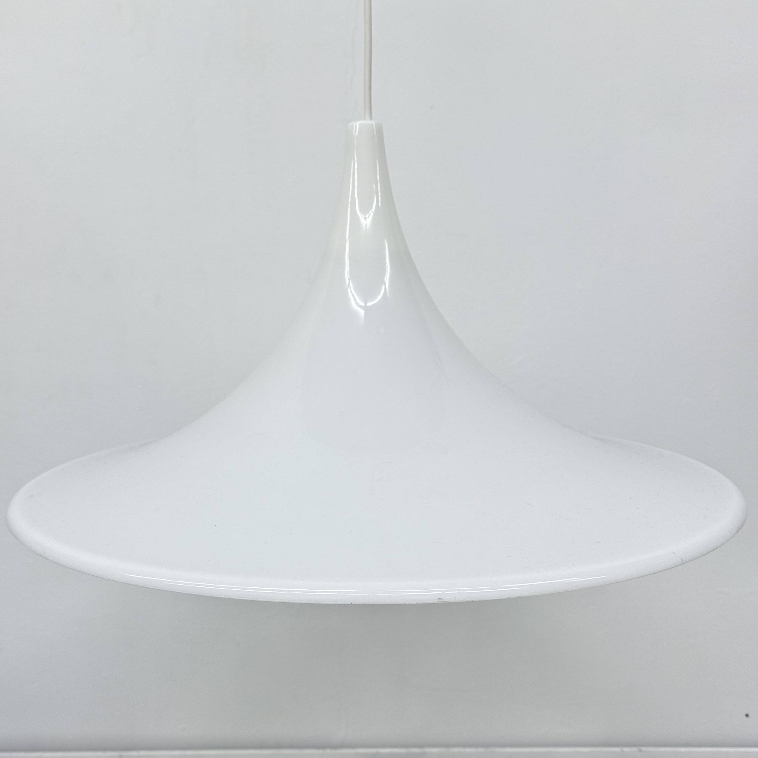 Lampe suspendue vintage en forme de trompette, années 1970