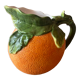 Vintage pitcher in the shape of orange mandarin clementine ceramic