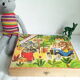 Box of antique wooden cubes