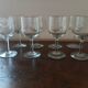 Set of 8 crystal glasses from Meisenthal - Pasteur model - Empire decor