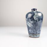 Art Nouveau Vase Herons and Flowers, J.W. Mijnlieff, Holland Utrecht 1900s