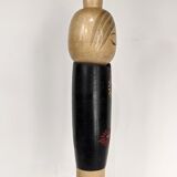 Kokeshi doll plum blossom by master Sato Suigai (Japan 1920 - ?)