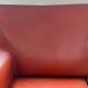 Cognac CAB Cassina 2-seater leather sofa