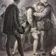 Alexandre Joseph Desenne, Les 1er amours d'Henri IV, engraving, XIXth century