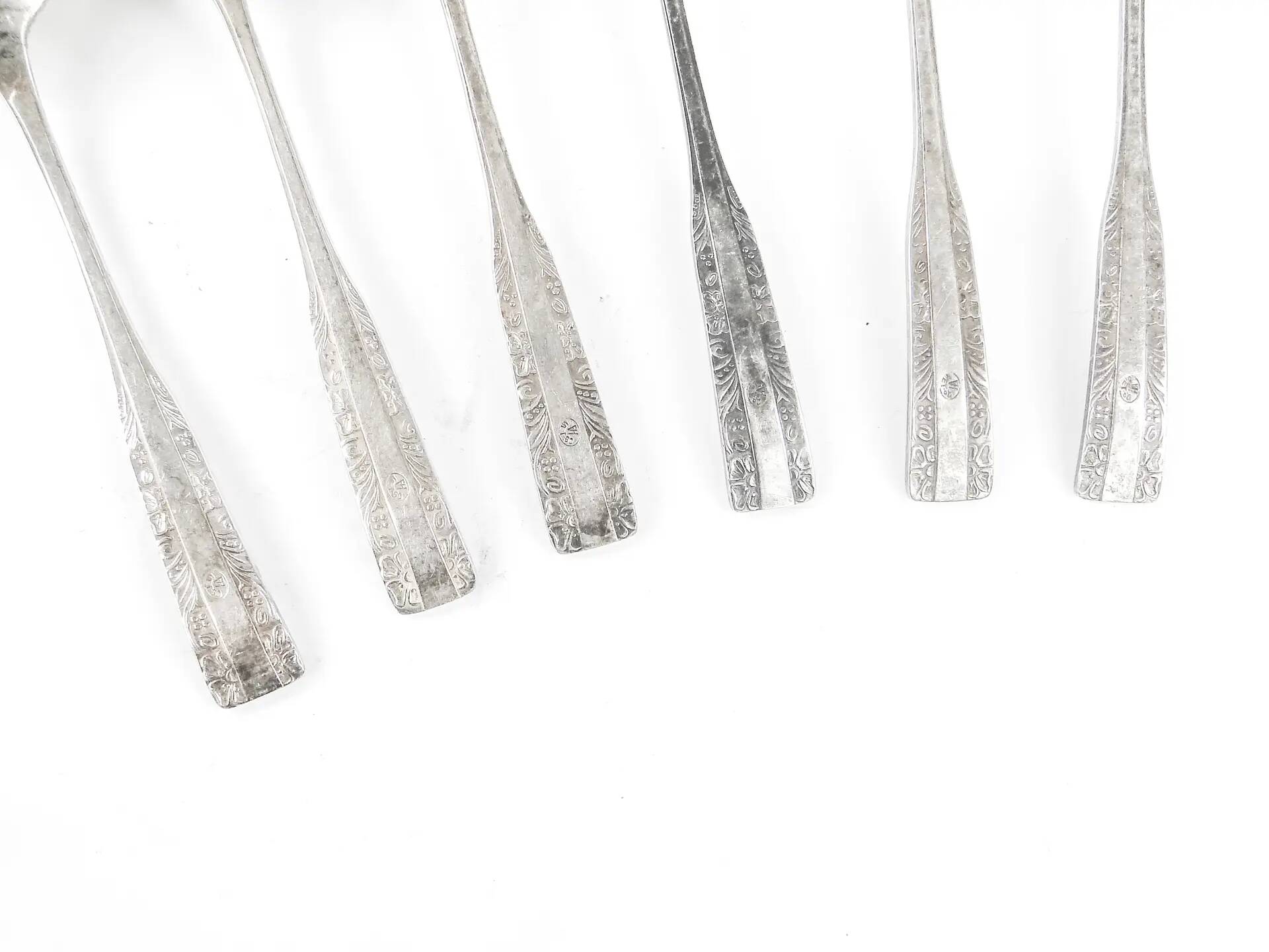 Set of table spoons, silver-plated brass, HEFRA, Poland, 1970s