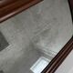 Antique mirror with mahogany frame and silver patinated mirror