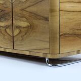 Restored Bauhaus Chromed Tubular Steel Wardrobe from Hynek Gottwald, 1930s