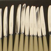 Lot of 12 cheese or vintage dessert knives apollonox