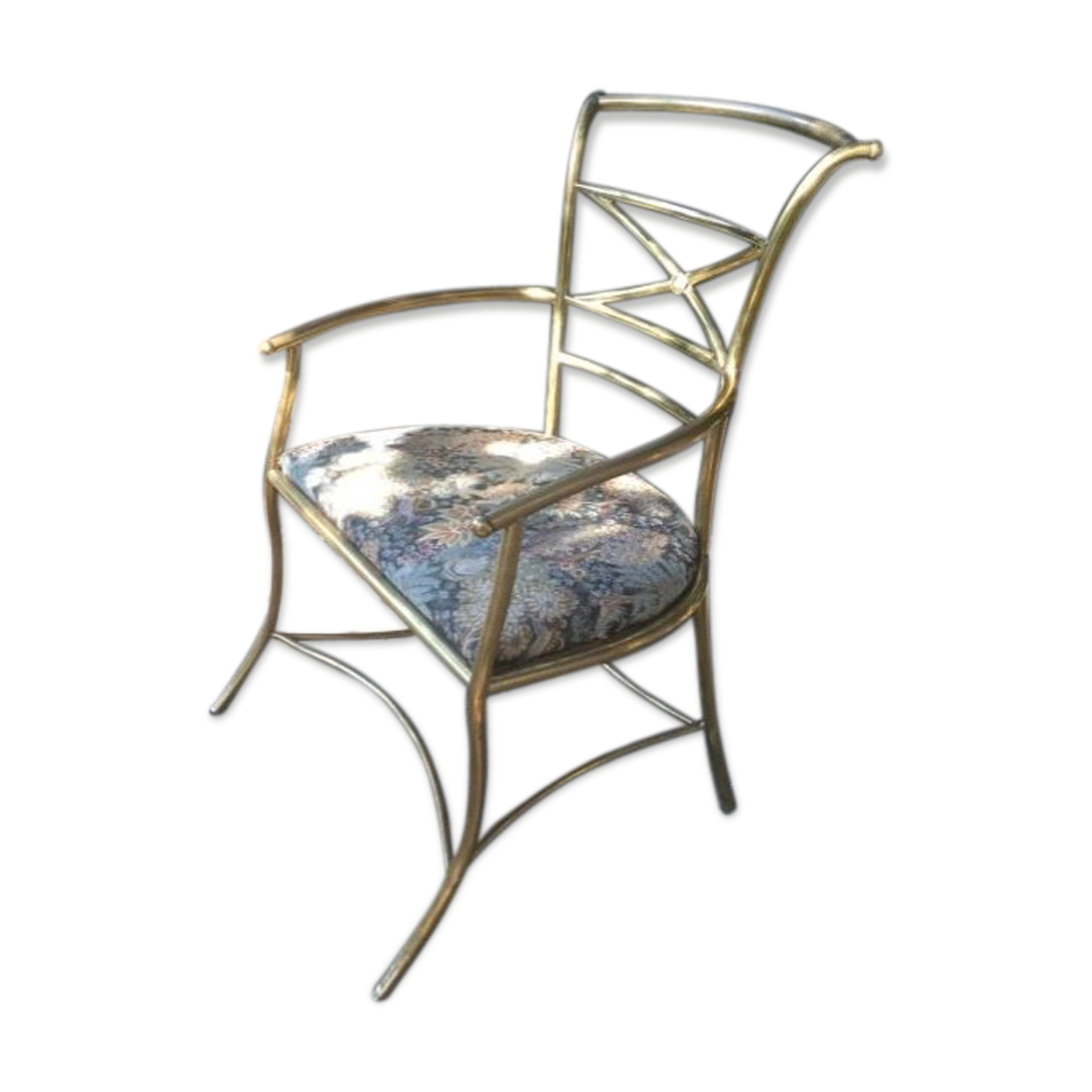 Large office chair circa 1950/60 in Brass