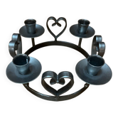 Bougeoir en métal argenté