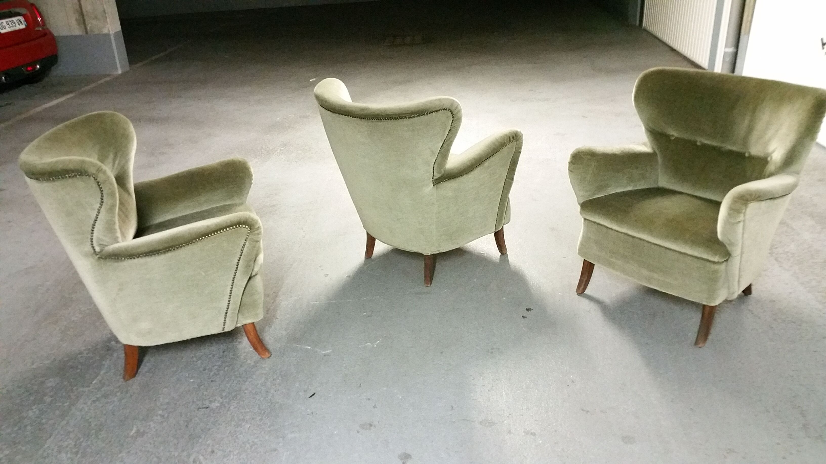 1/3 chairs Danish year 50 to ears