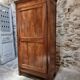 Armoire à linge, bonnetière ancienne en merisier français