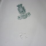 Flat oval faience of gien model Etruscan