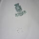 Flat oval faience of gien model Etruscan